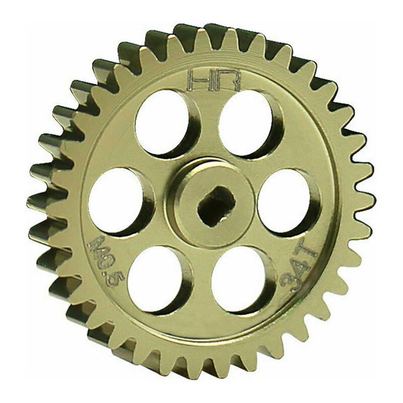 Aluminum 34T Mod 0.5 Speed Run Spur Gear, 1/24 Losi Micro-B