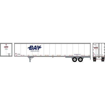HO RTR 53' Wabash Plate Trailer, Bay Logistics #1 HO RTR 53' Wabash Plate Trailer, Bay Logistics #1