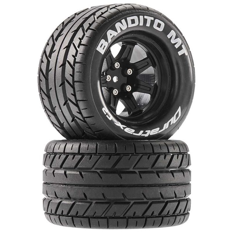 Bandito MT 2.8 Mounted Tires,Black 14mm Hex (2)