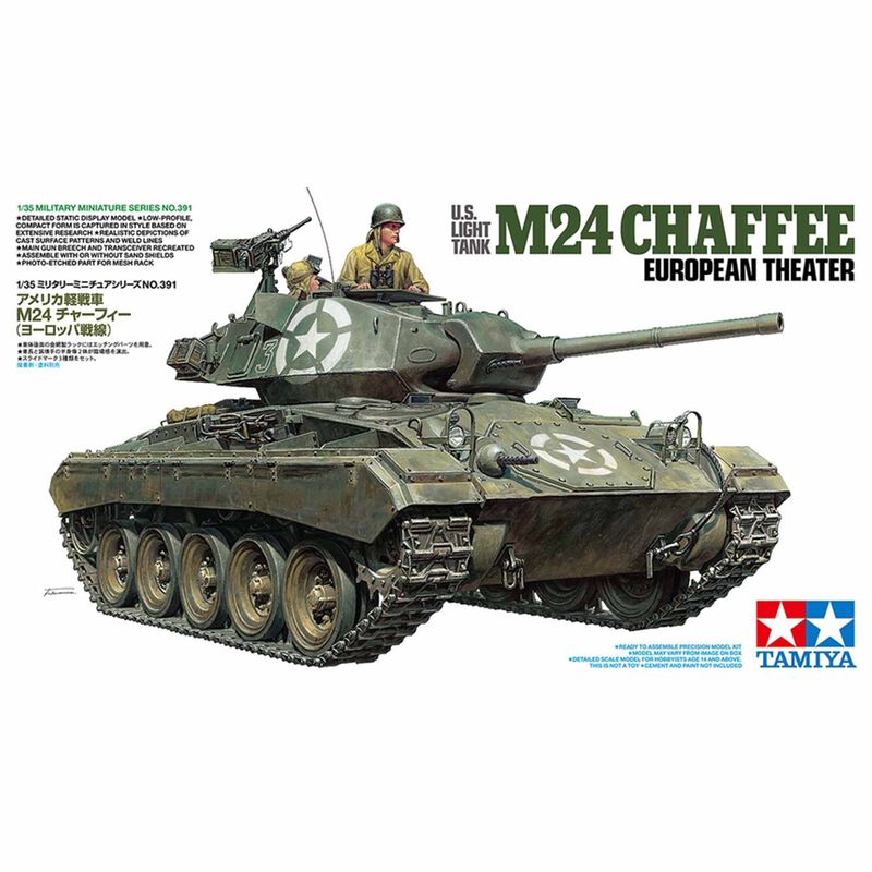 1/35 European Theater M24 Chaffee US Light Tank Model Kit