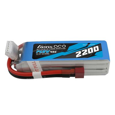 14.8V 2200mAh 4S 45C LiPo Battery: Deans 14.8V 2200mAh 4S 45C LiPo Battery: Deans