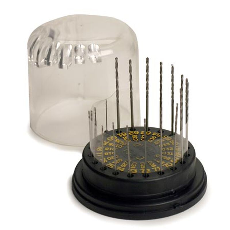 Drill Bit Assorted, #61-80 (20), Plastic Stand