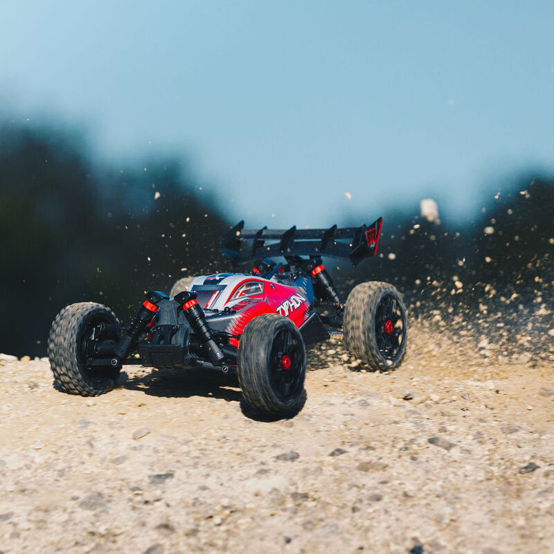 1/8 TYPHON 3S BLX 4WD Brushless Buggy with Spektrum RTR, Red