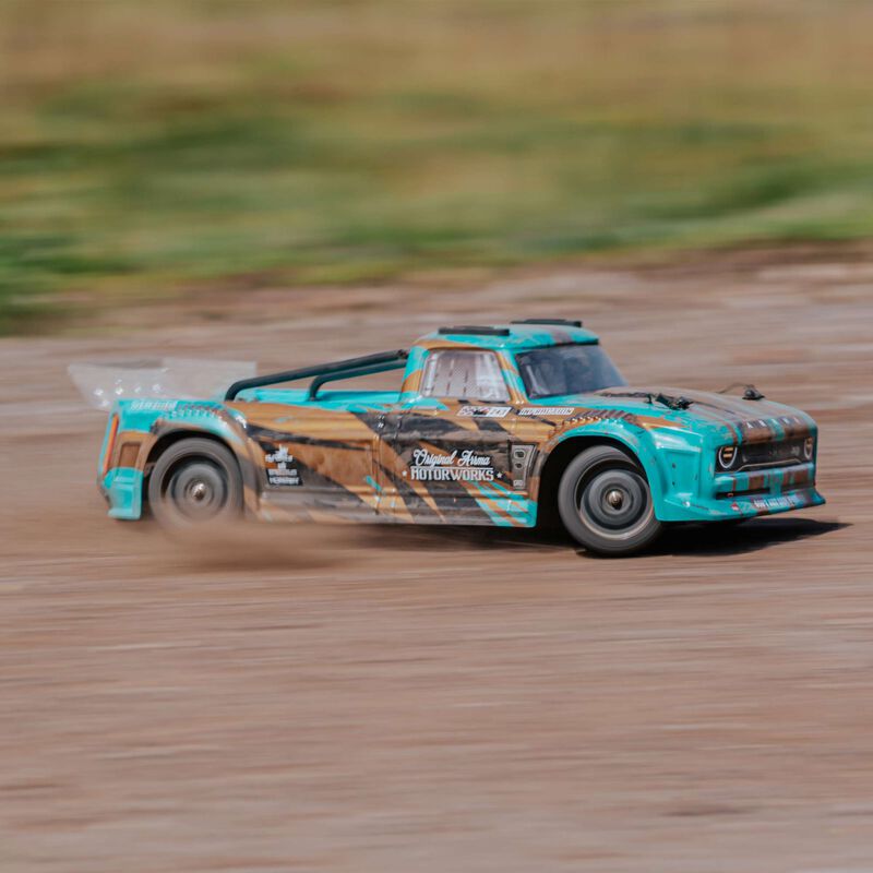 [���ܼ�] ARA4215V3T2 [ARRMA] 1/8 INFRACTION 4X4 MEGA Resto-Mod Truck RTR, TEAL/BRONZE