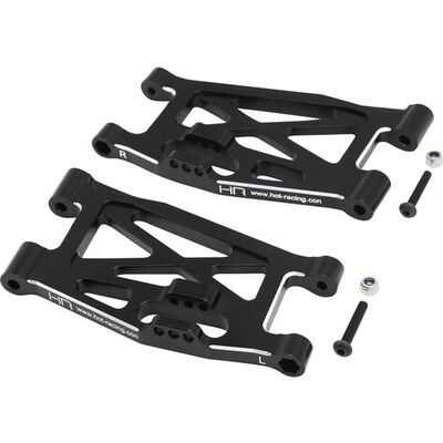 Black Aluminum Lower Front Arms: Losi Super Rock Rey (2) Black Aluminum Lower Front Arms: Losi Super Rock Rey (2)
