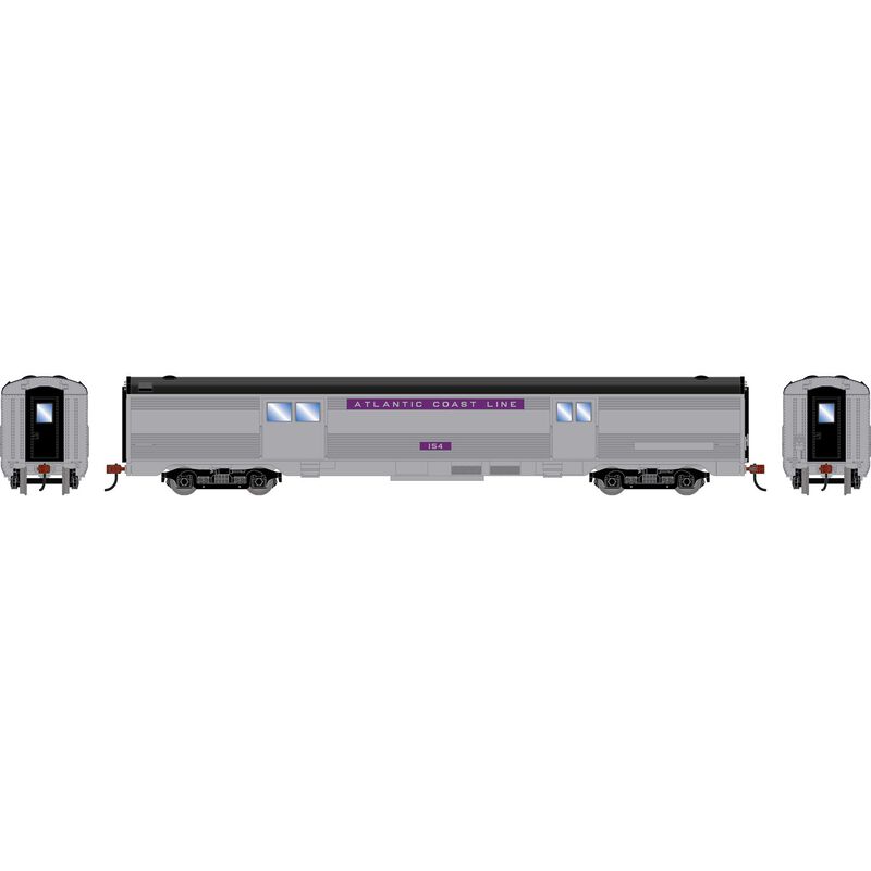 HO RND Streamline Baggage Car, ACL #154