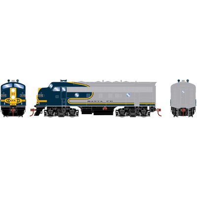 HO RND F7A Locomotive DCC-Ready, ATSF #335 HO RND F7A Locomotive DCC-Ready, ATSF #335
