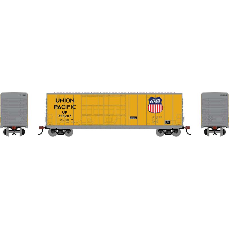 HO RND 50' High-Cube Smooth Side Box Car, UP #355203