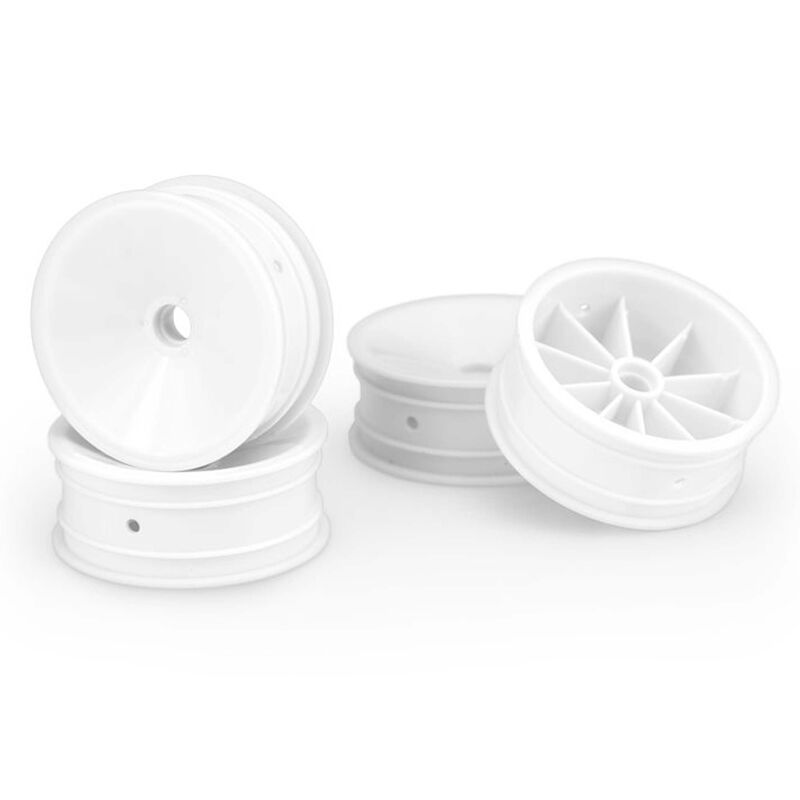 Mono 2.2" Front Wheel, White (4): RC10, RC10B2, RC10B3 Mono 2.2" Front Wheel, White (4): RC10, RC10B2, RC10B3
