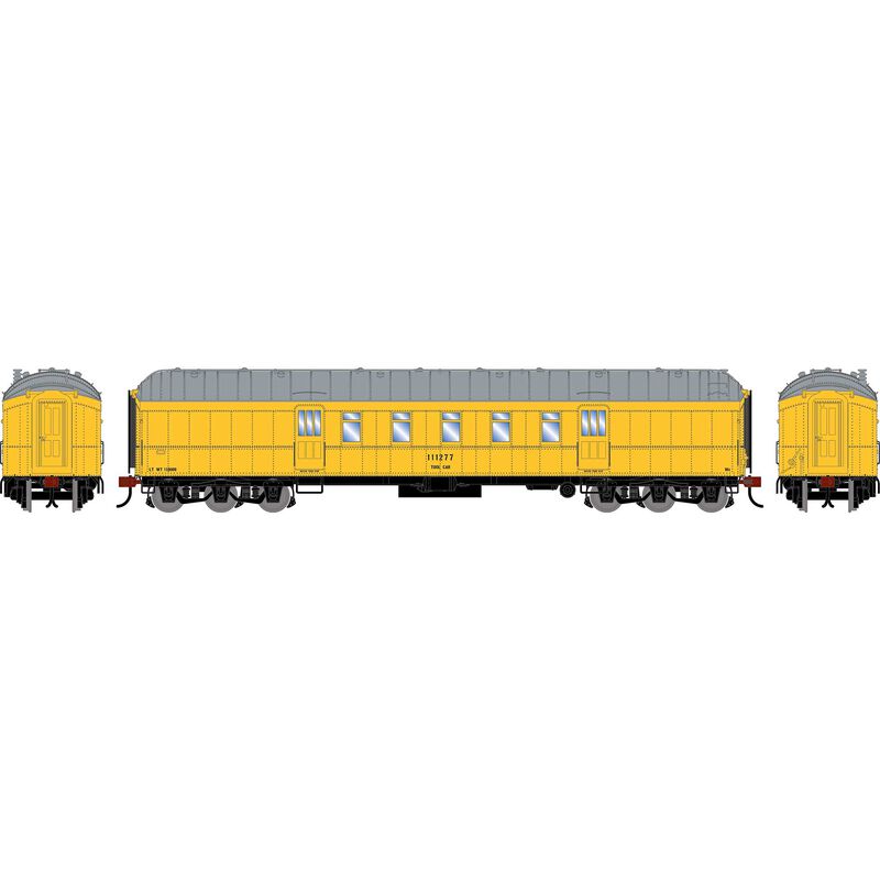 HO ATH 60' Pullman Common Standard Postal Storage Car, MOW Yellow #111277