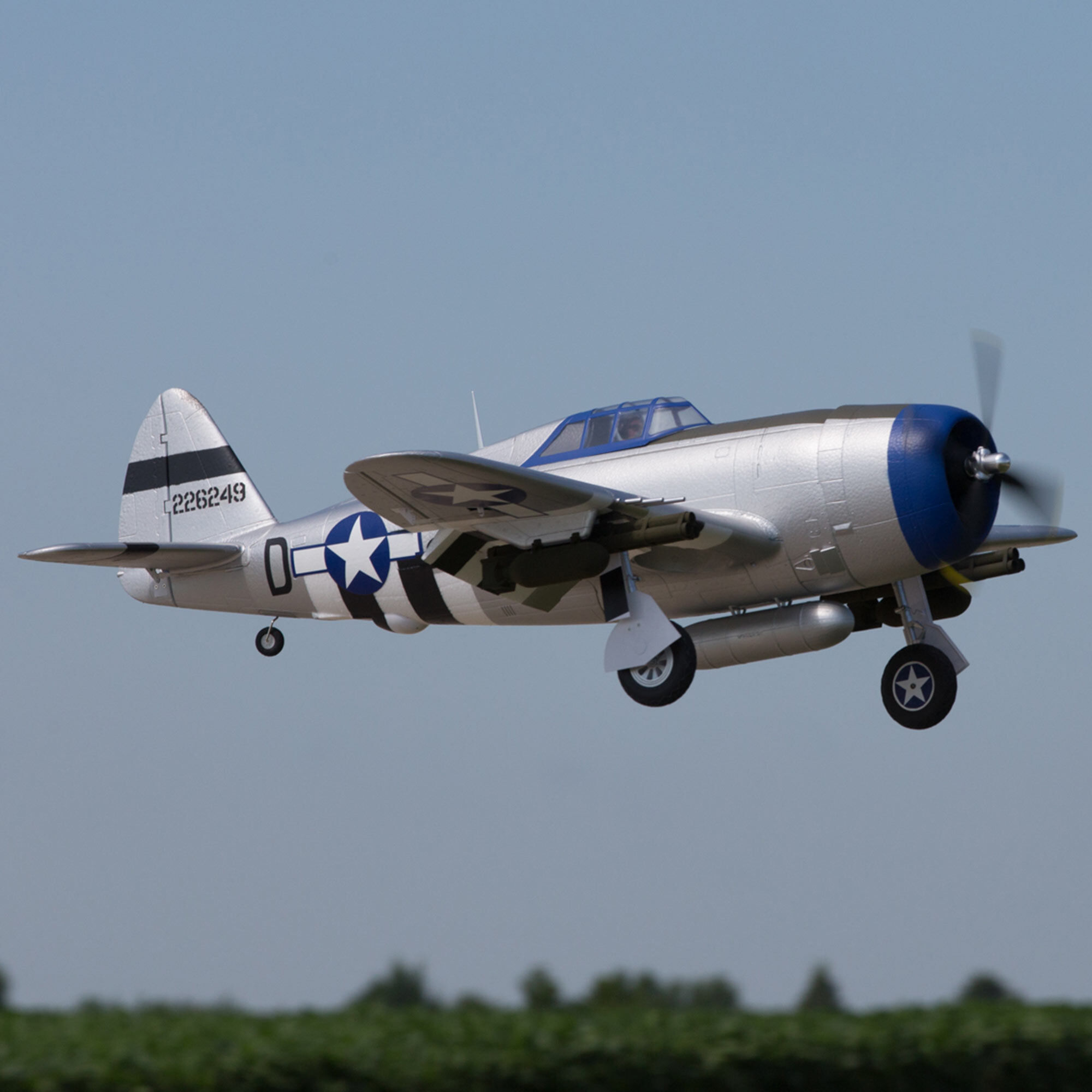 [���ܼ�] EFL08475 [E-FLITE] 1200mm P-47 �������� PNP (����, ���ӱ�, ����, �÷�, ��Ʈ��Ʈ ������� ����) 
