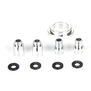 Engine Mount Spacer and Clutch Mount, Aluminum, Silver: MTXL