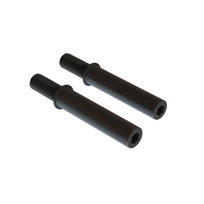 Steel Steering Post 6x40mm (Black) (2) Steel Steering Post 6x40mm (Black) (2)