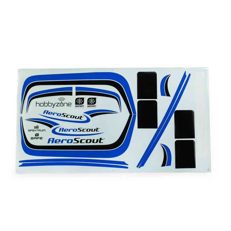 HobbyZone AeroScout Blue Decal Sheet HobbyZone AeroScout Blue Decal Sheet