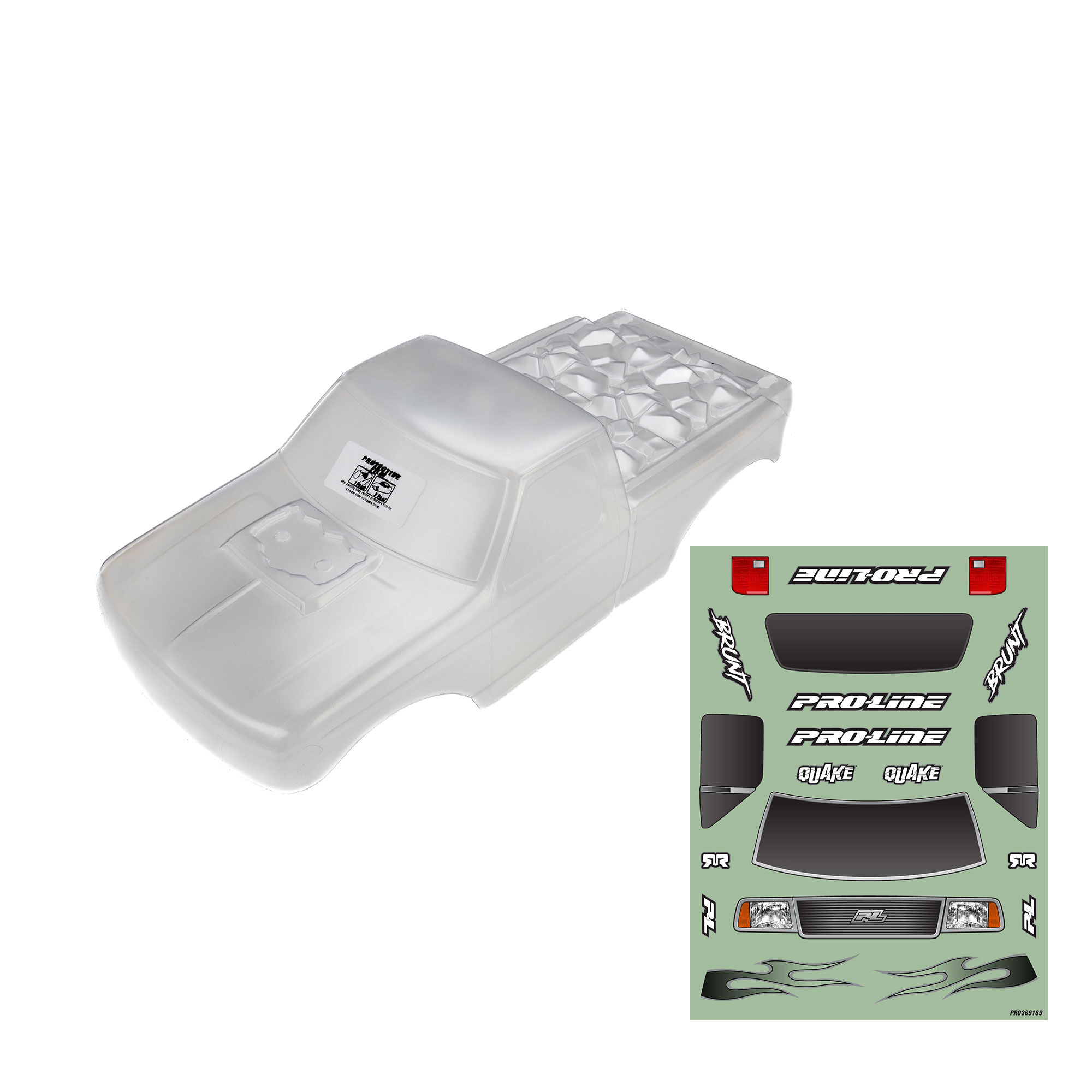 [���ܼ�] PRO369117 [PROLINE-RACING] 3691-17 Pre-Cut Brunt Clear Body: ARRMA QUAKE 223S