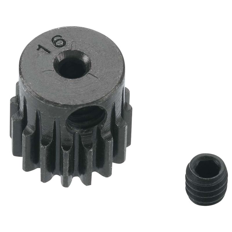 0.5 Module Hard Blackened Steel Mini Pinion 2mm, 16T