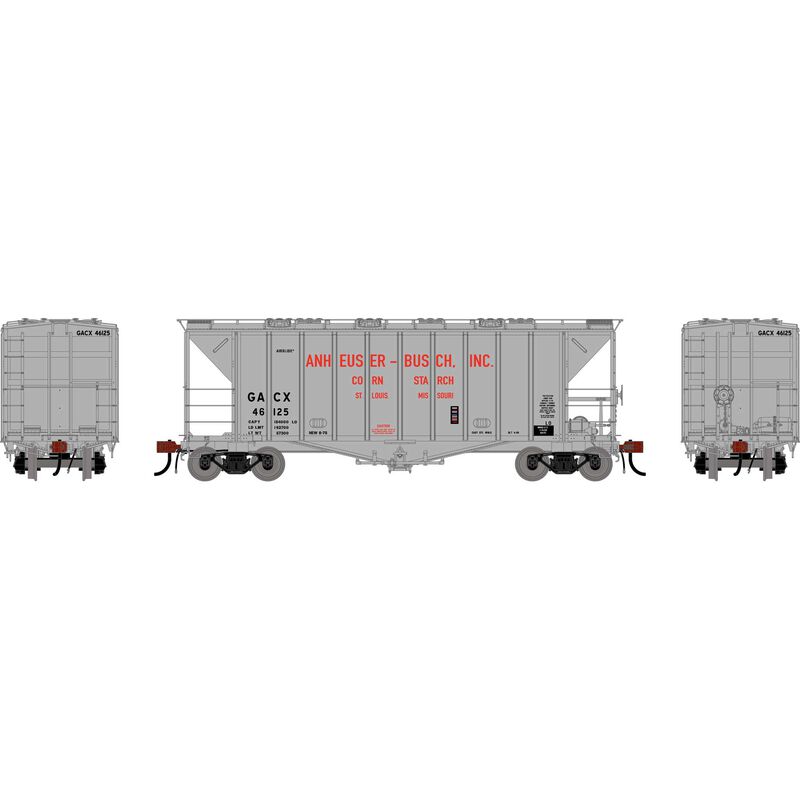 HO GEN GATC 2600 Airslide Covered Hopper, Late GACX #46125