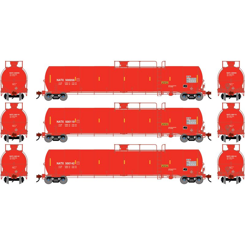 N GEN UTC 33K LPG Tank Car, NATX #500056/500119/500142(3)