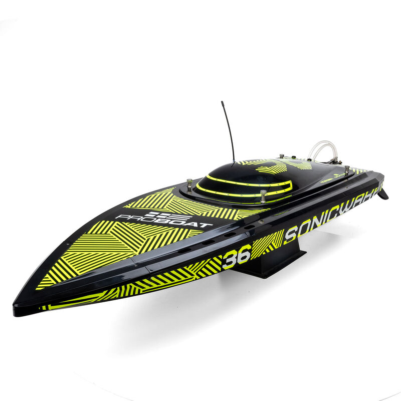 Pro Boat Sonicwake 36" V3 Self-Righting V-Hull Boat RTR, Black Pro Boat Sonicwake 36" V3 Self-Righting V-Hull Boat RTR, Black