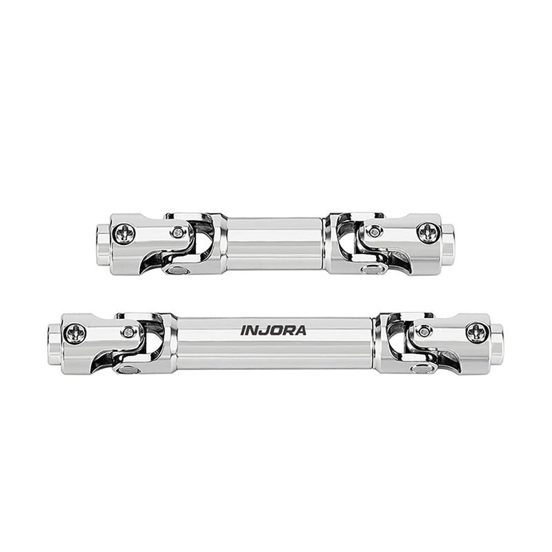INJORA Stainless Steel Drive Shaft Set, Silver, 1/30 Axial SCX30