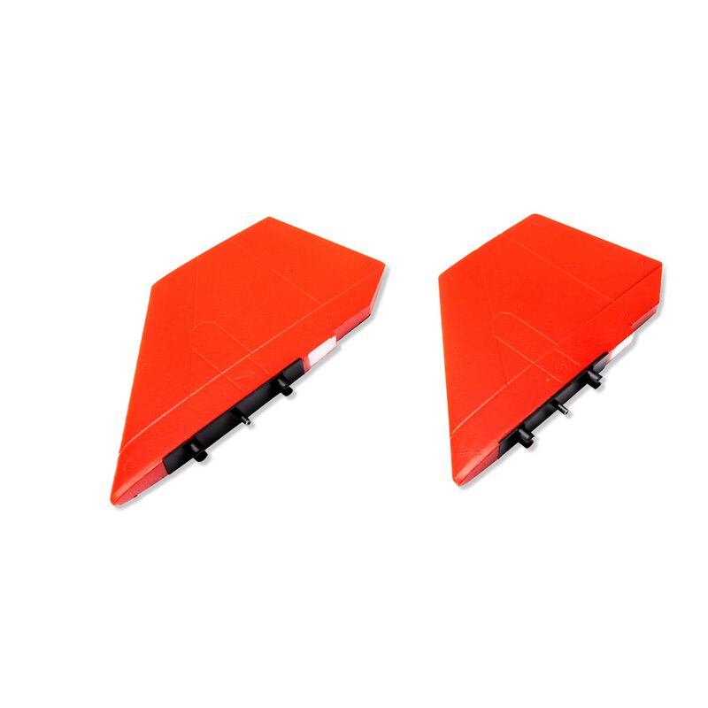 Fin Set; Red, High Visibility: SR-71 Twin 40mm EDF