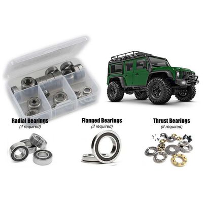 Rubber Shielded Bearing Kit, 1/18 Traxxas TRX-4M Defender Rubber Shielded Bearing Kit, 1/18 Traxxas TRX-4M Defender