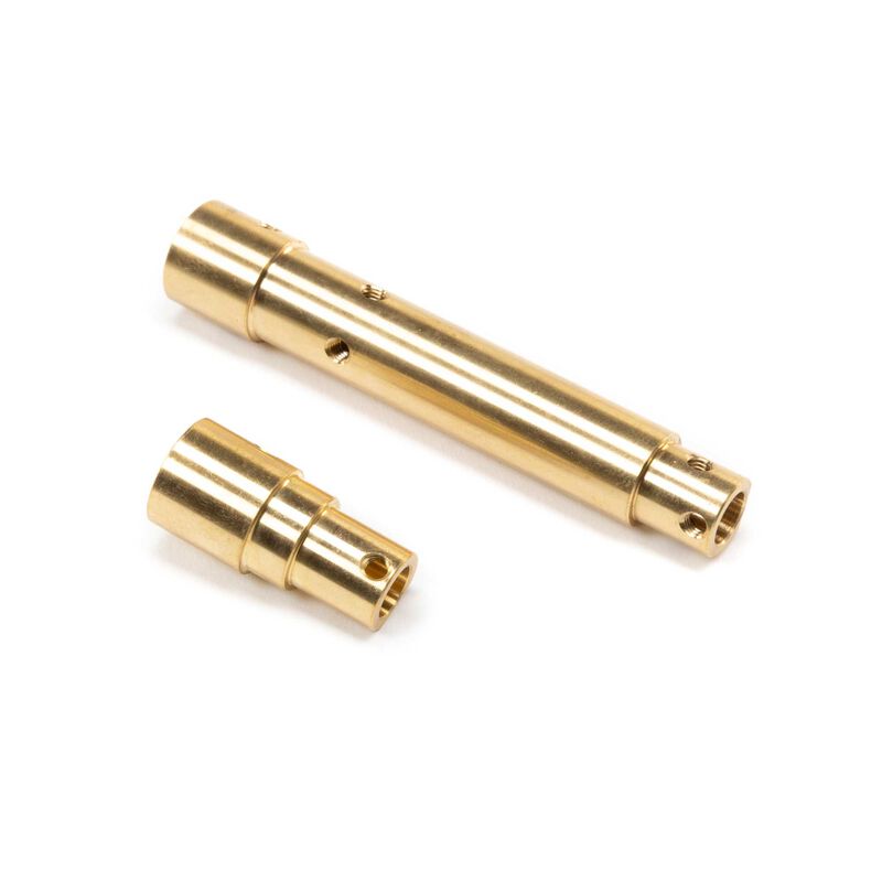 Axial Brass Front Axle Tube Set (60g): PRO