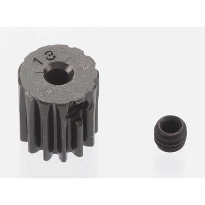 0.5 Module Hard Blackened Steel Mini Pinion 2mm, 13T 0.5 Module Hard Blackened Steel Mini Pinion 2mm, 13T