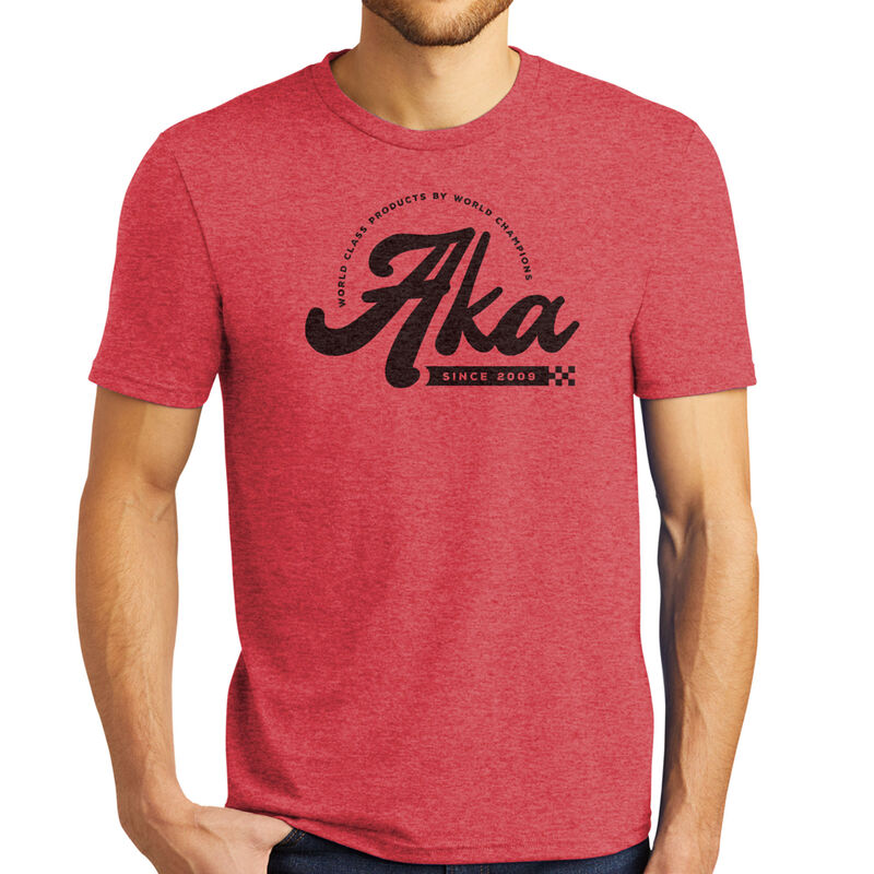 AKA Retro Tri-Blend Red T-Shirt, Medium