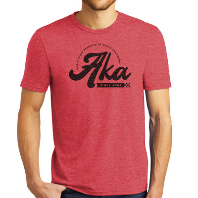 AKA Retro Tri-Blend Red T-Shirt, Medium AKA Retro Tri-Blend Red T-Shirt, Medium