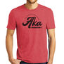 AKA Retro Tri-Blend Red T-Shirt, Medium