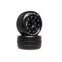 Bandito MT Belted 2.8" 2WD Mounted Rear Tires, .5 Offset, Black (2)