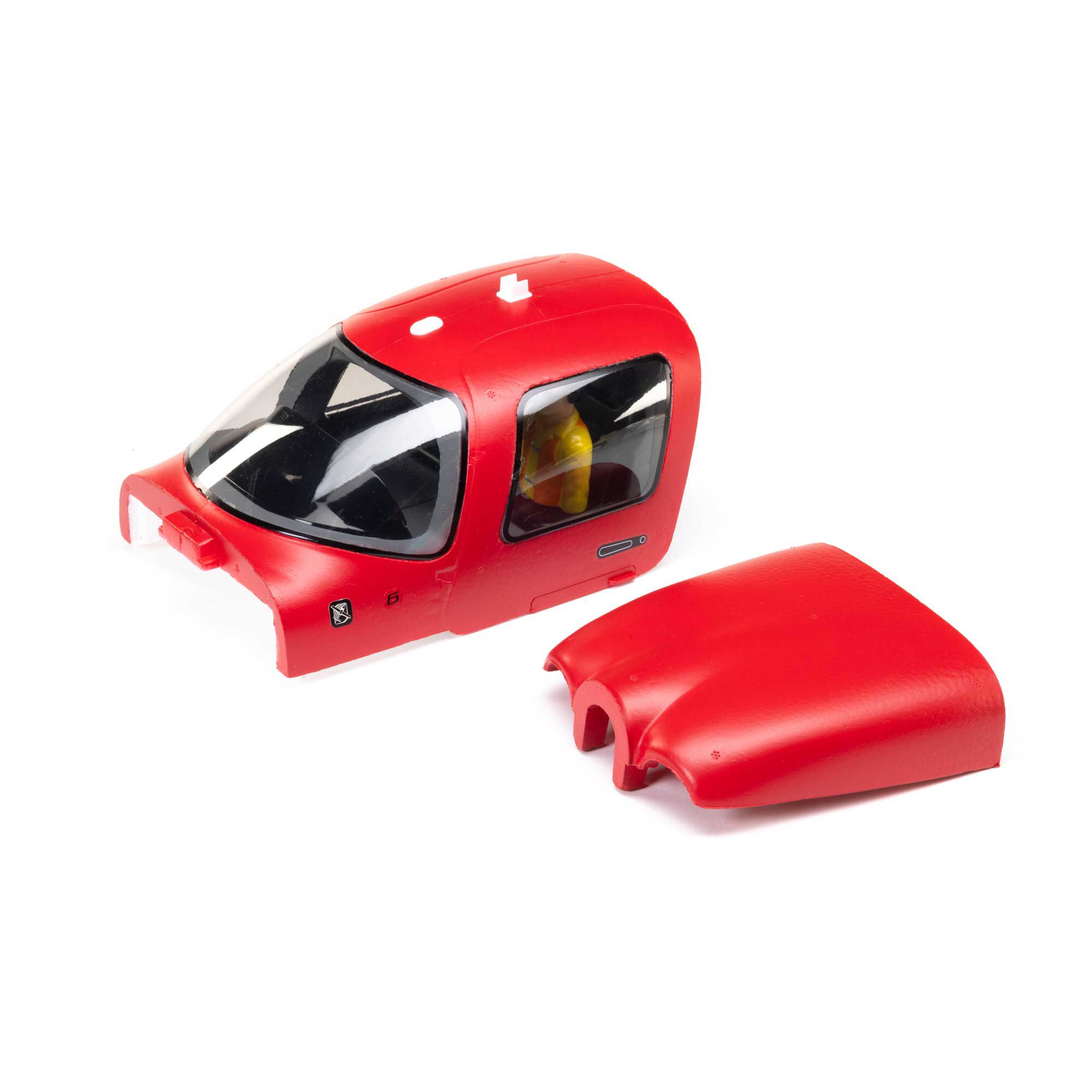 E-flite E-flite Cabin and Top Cowl Hatch, Red: SR22T 1.5m