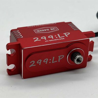 299:LP Low Profile Digital Metal Gear Waterproof Programmable Servo, Red 299:LP Low Profile Digital Metal Gear Waterproof Programmable Servo, Red