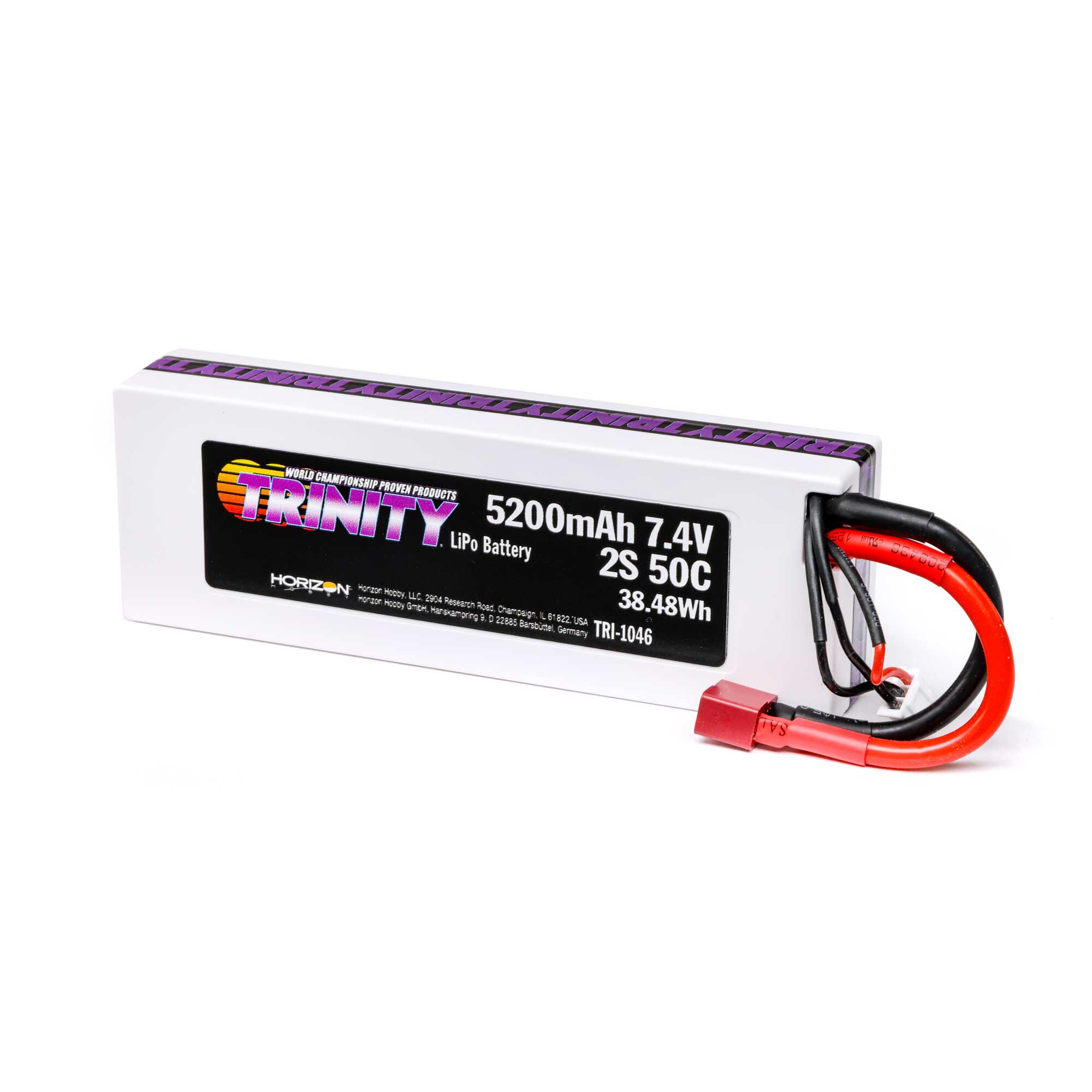 Trinity/Epic 7.4V 5200mAh 2S 50C T-Plug LiPo Battery - Mudboss