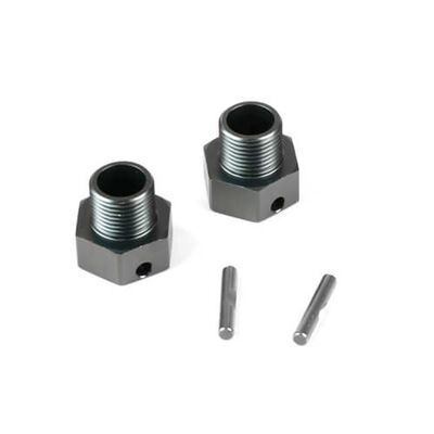 Wheel Hubs with Pins, +4mm offset, 17mm (2) Wheel Hubs with Pins, +4mm offset, 17mm (2)