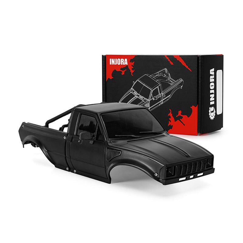 INJORA 1/24 IR60 Rock Crawler Hard Body, Black, 1/24 Axial SCX24