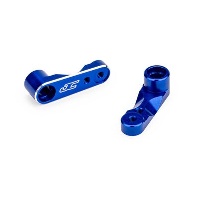 Aluminum Steering Bellcranks, 1/10 Team Associated RC10B7, Blue Aluminum Steering Bellcranks, 1/10 Team Associated RC10B7, Blue