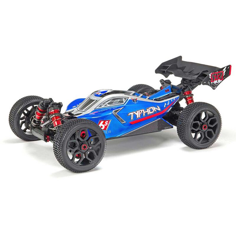 1/8 TYPHON 6S BLX 4WD Brushless Buggy RTR, Blue/Silver