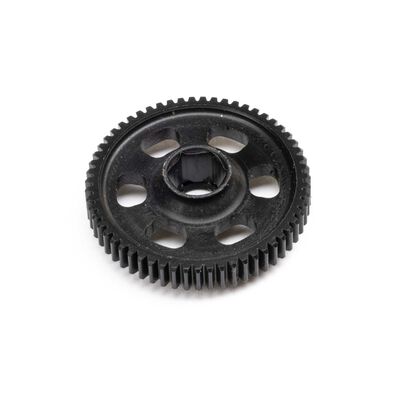 Spur Gear, Machined Delrin, 59T MOD 0.5: GROM Spur Gear, Machined Delrin, 59T MOD 0.5: GROM