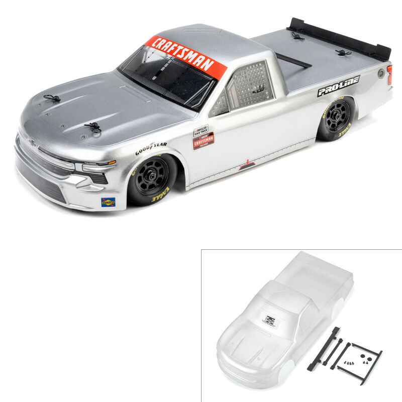 Pro-Line Racing 1/12 Pre-Cut 2024 Chevy Silverado Truck Clear Body: Losi NASCAR