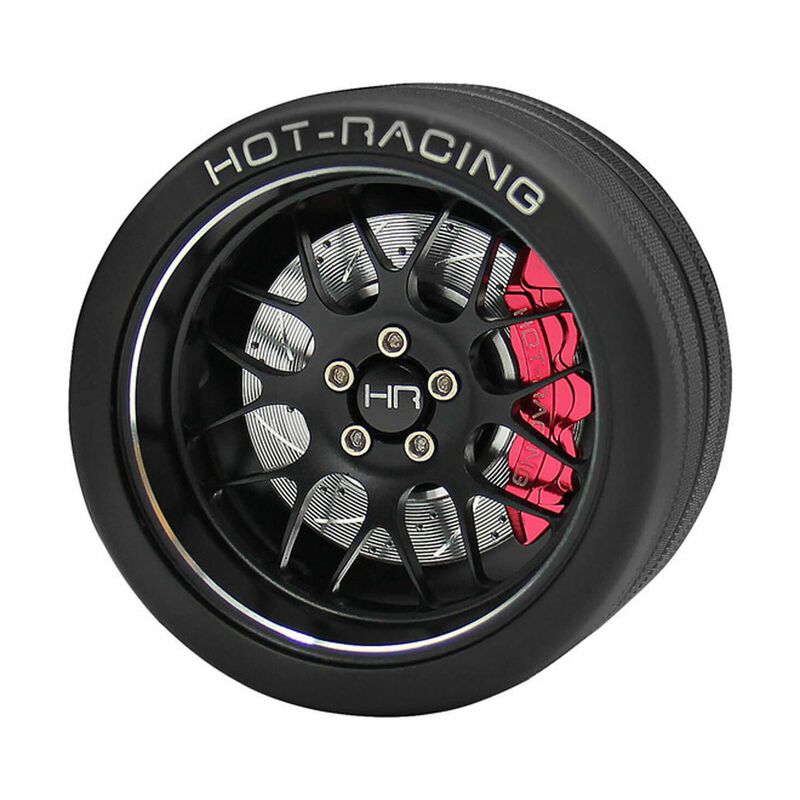 Aluminum 8-Y BBS Steering Wheel, FlySky NB4 Transmitter, Black