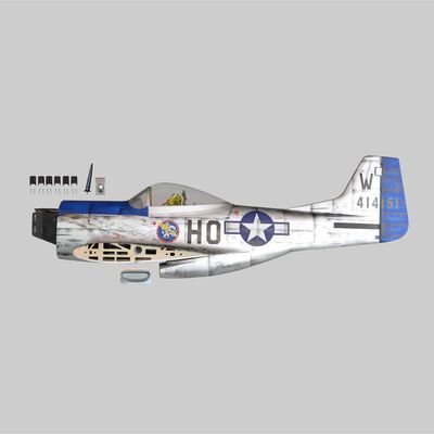 Fuselage: P-51D Mustang 50-60cc Fuselage: P-51D Mustang 50-60cc