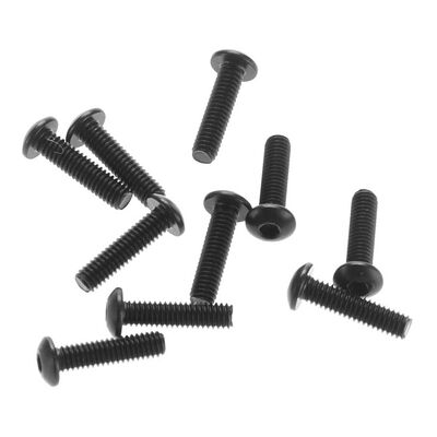 Hex Socket Button Head M2.6x10mm, Black (10) Hex Socket Button Head M2.6x10mm, Black (10)