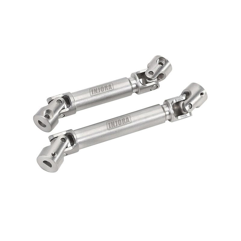 INJORA Stainless Steel Driveshaft Set, 1/24 Axial SCX24 C10, JLU, Bronco, Base Camp, and 4Runner