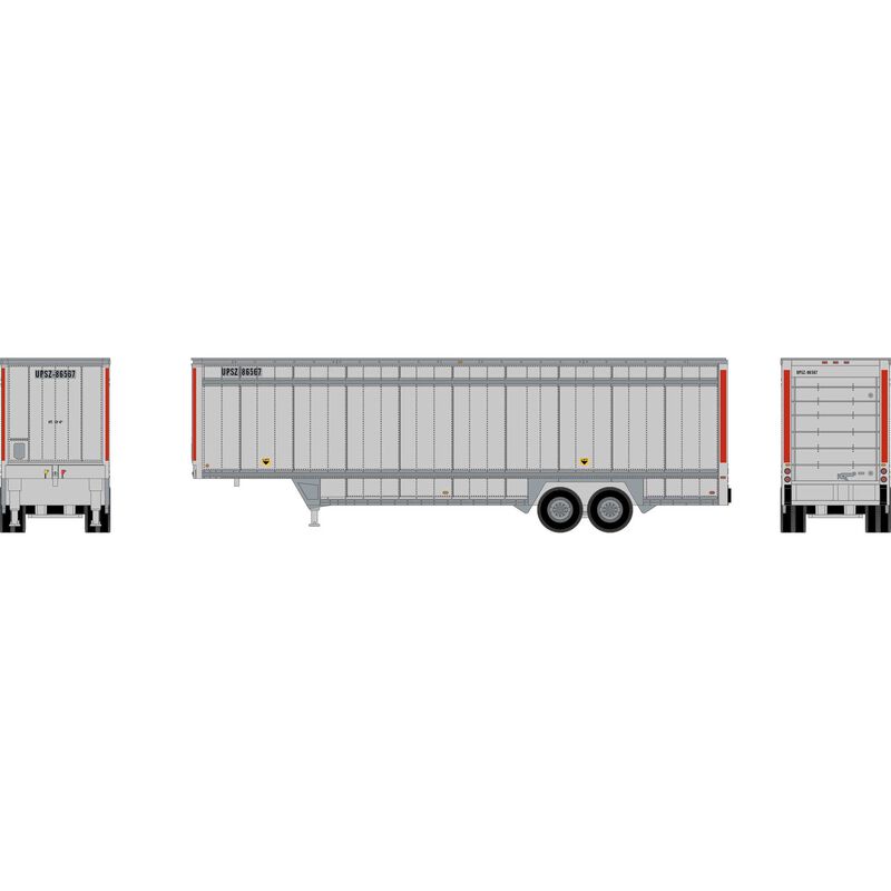 HO ATH 40' Drop Sill Trailer, UPSZ Red Stripe #86567