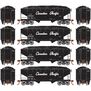 HO 34' 2-Bay Offset Hopper with Coal Load, CP #354422 / 354535 / 654648 / 354763 (4)