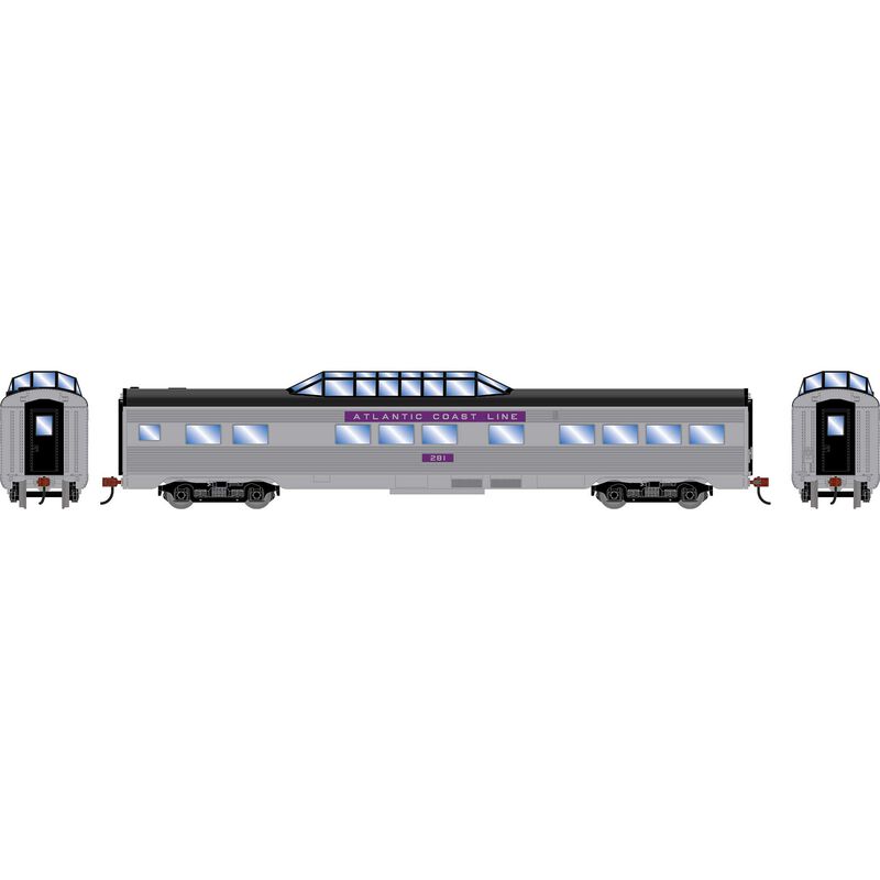 HO RND Streamline Dome Car, ACL #281