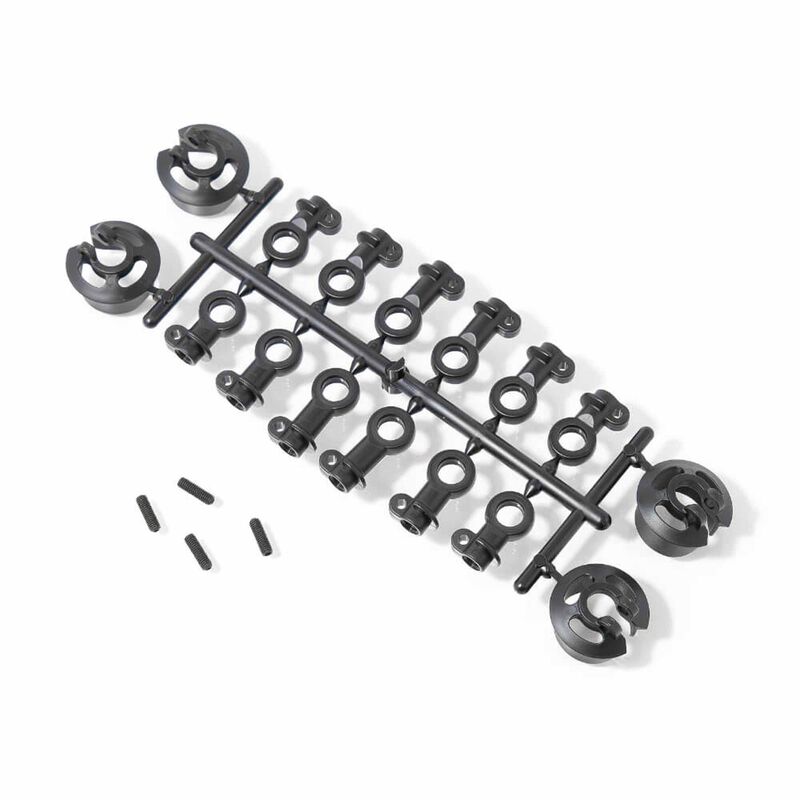 Shock Rod End & Spring Perch Set, 1/8 Tekno MT48 2.0