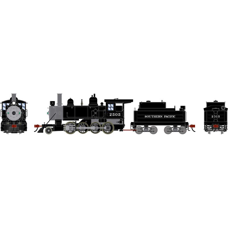 HO ATH 2-8-0 Steam Locomotive w/DCC & Sound, SP #2505